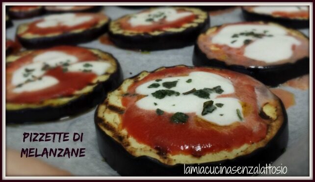Pizzette di melanzane senza lattosio