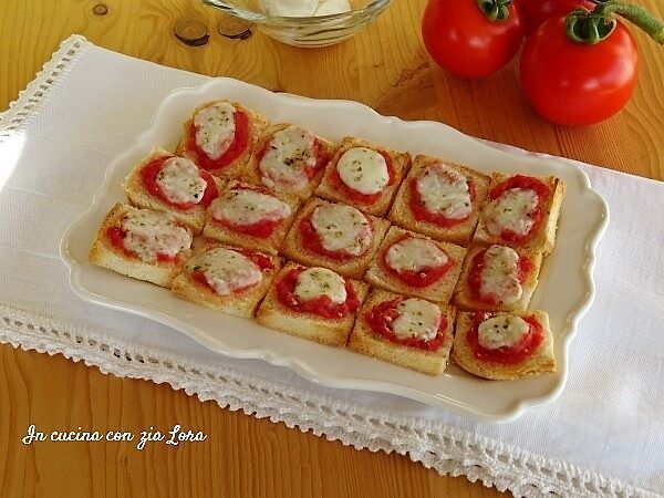 Pizzette di pancarrè veloci