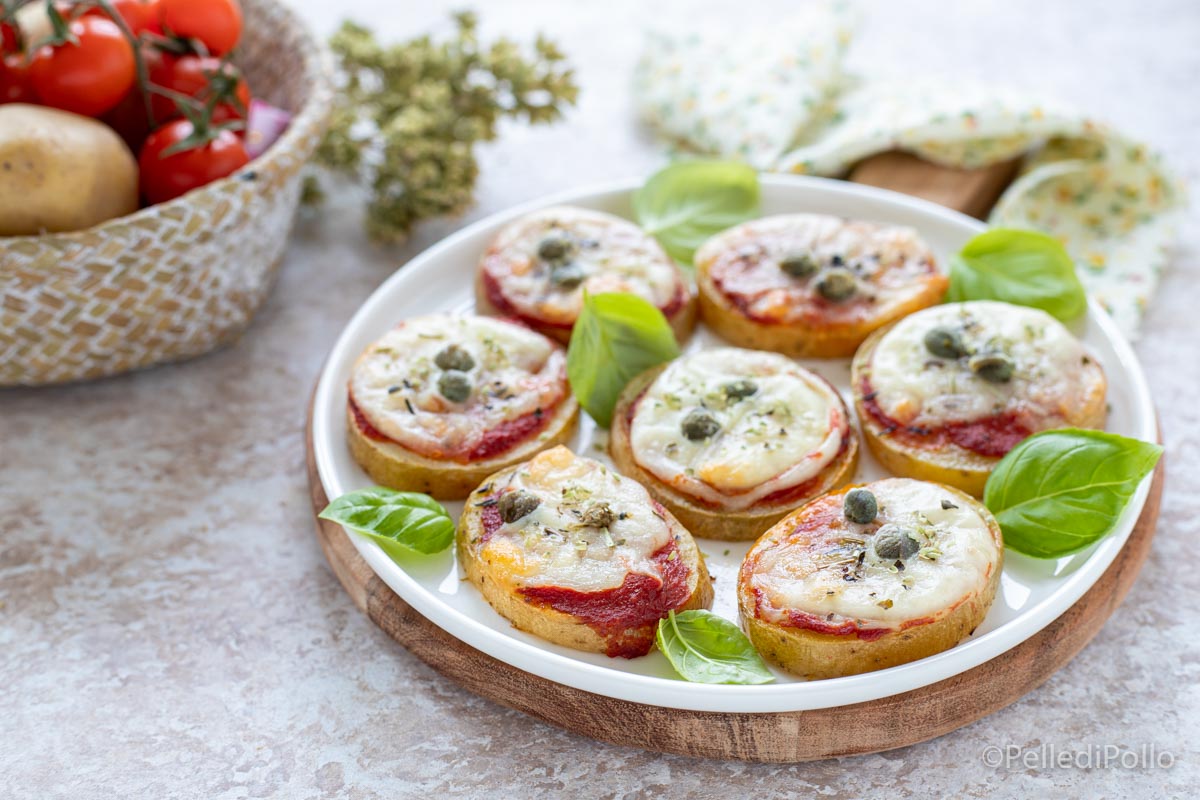 Pizzette di patate al forno