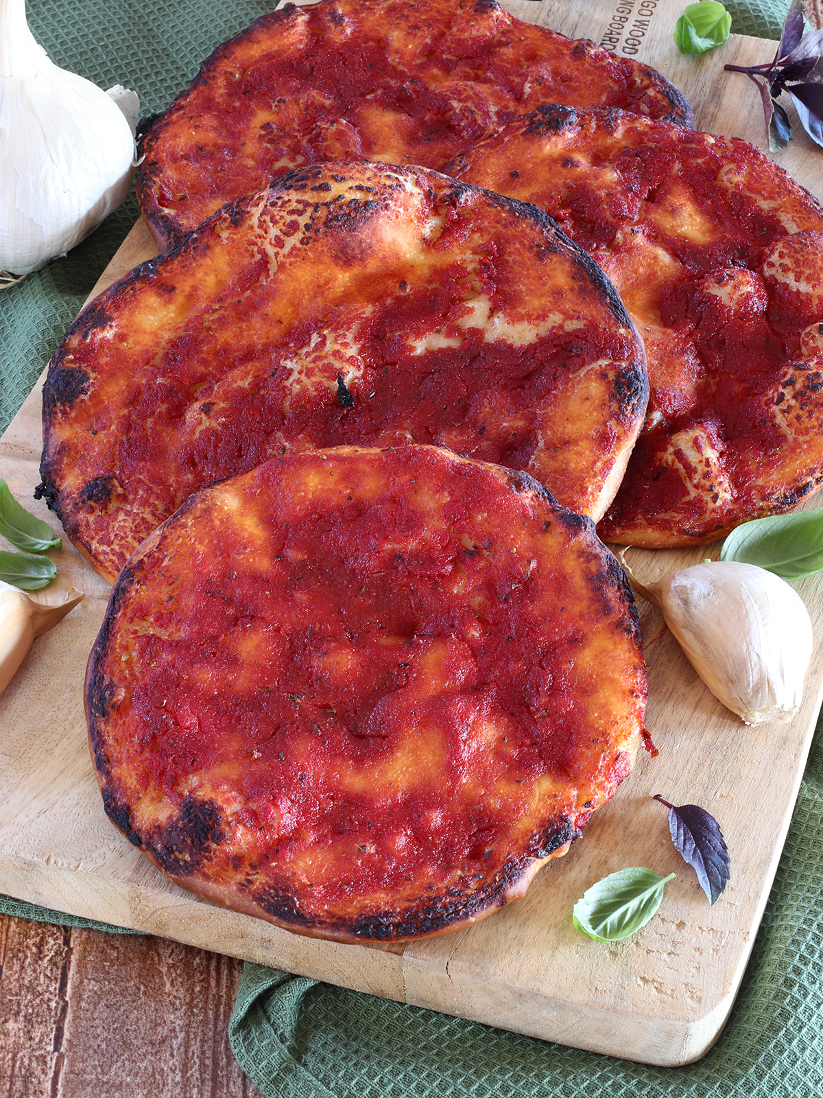 Pizzette tonde del forno