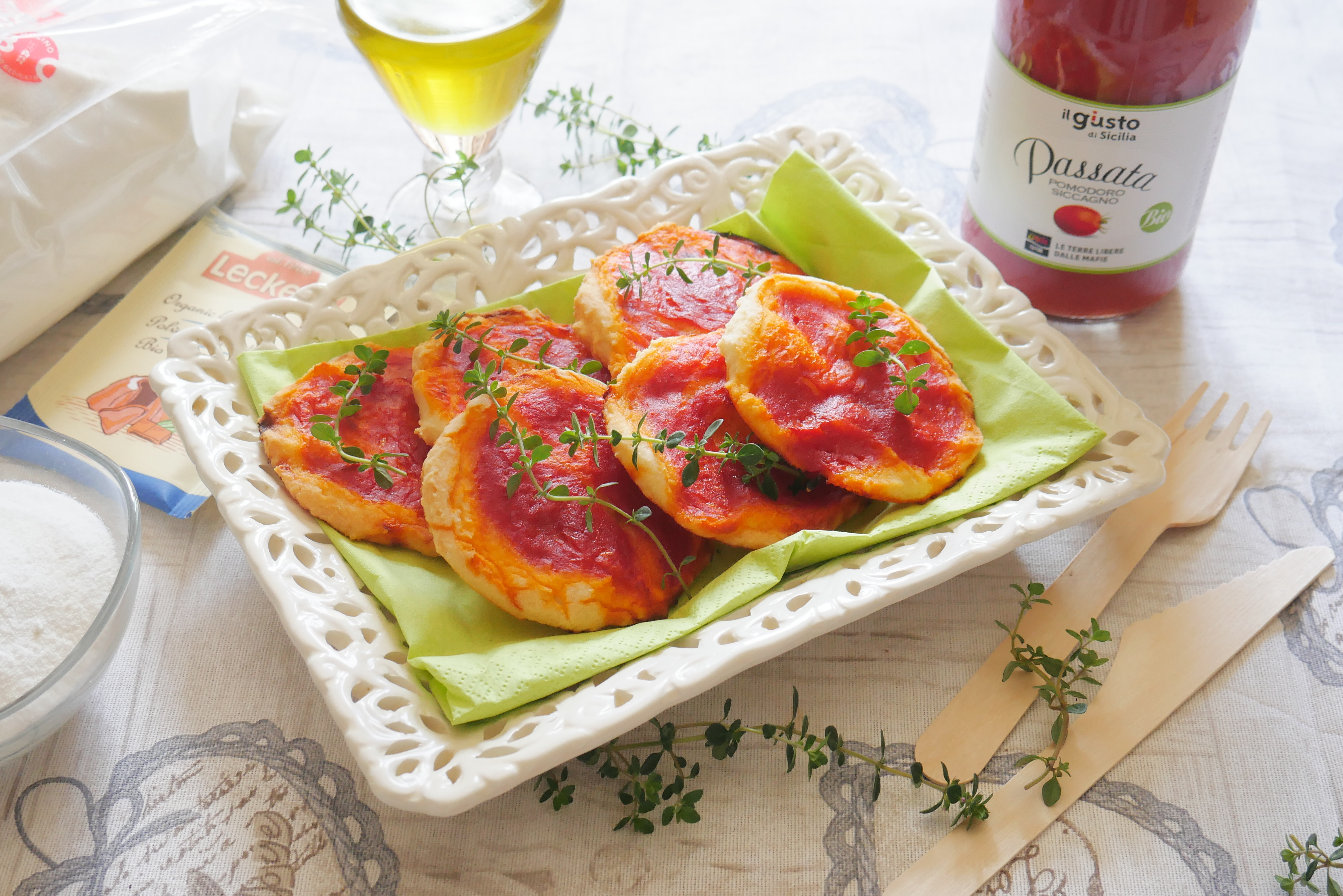 Pizzette vegan glutenfree
