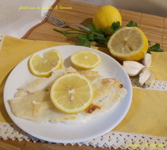 Platessa in salsa di limone