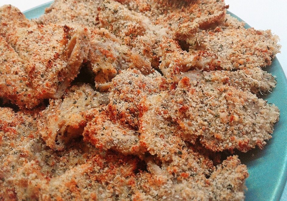 Pleurotus gratinati al forno