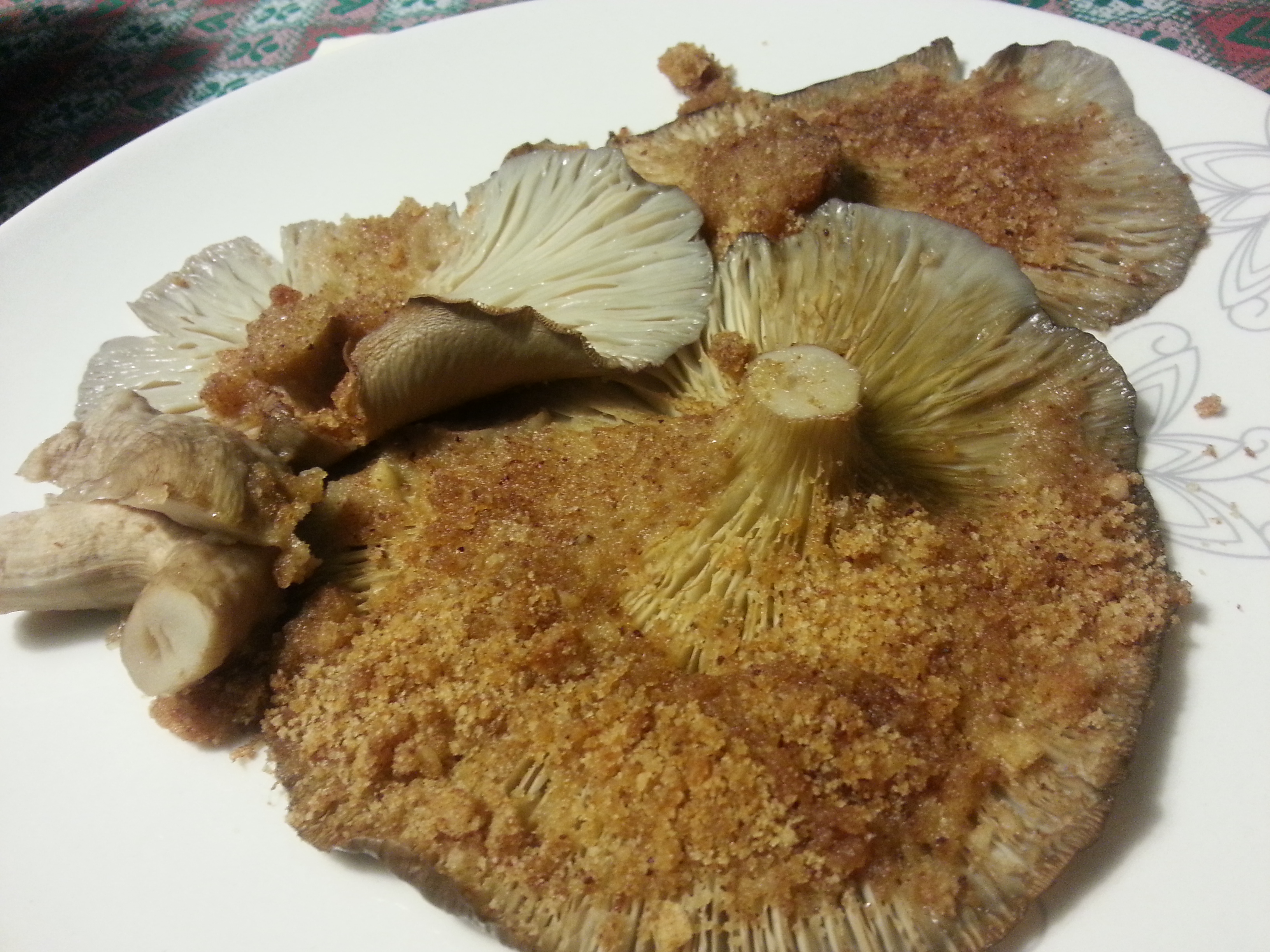 Pleurotus panati al forno