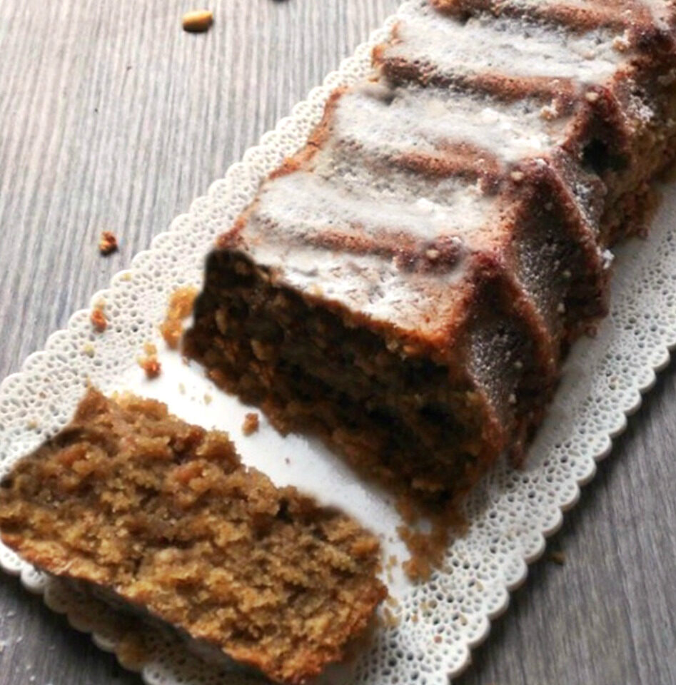 Plum-cake al caffe’ e frutta secca