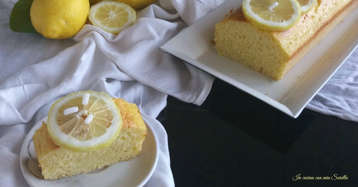 Plum cake alla ricotta e limone – ricetta light senza burro e olio