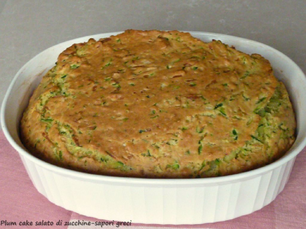 Plum cake salato di zucchine