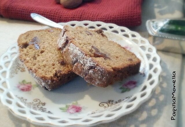 Plum polenta cake