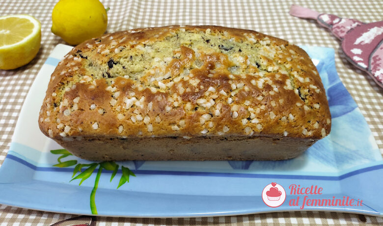 Plumcake a limone e cioccolato bimby
