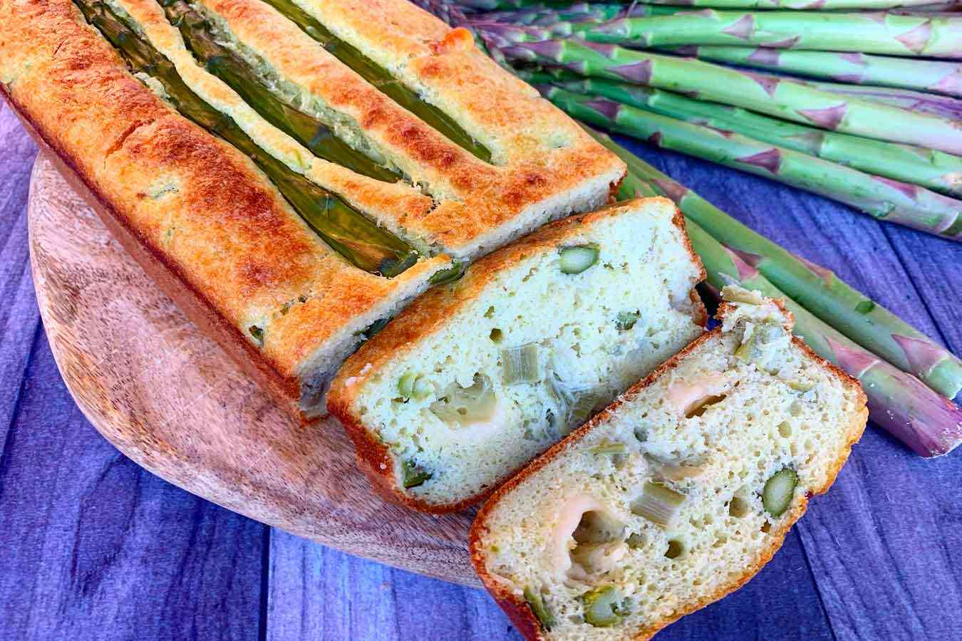 Plumcake agli asparagi e asiago