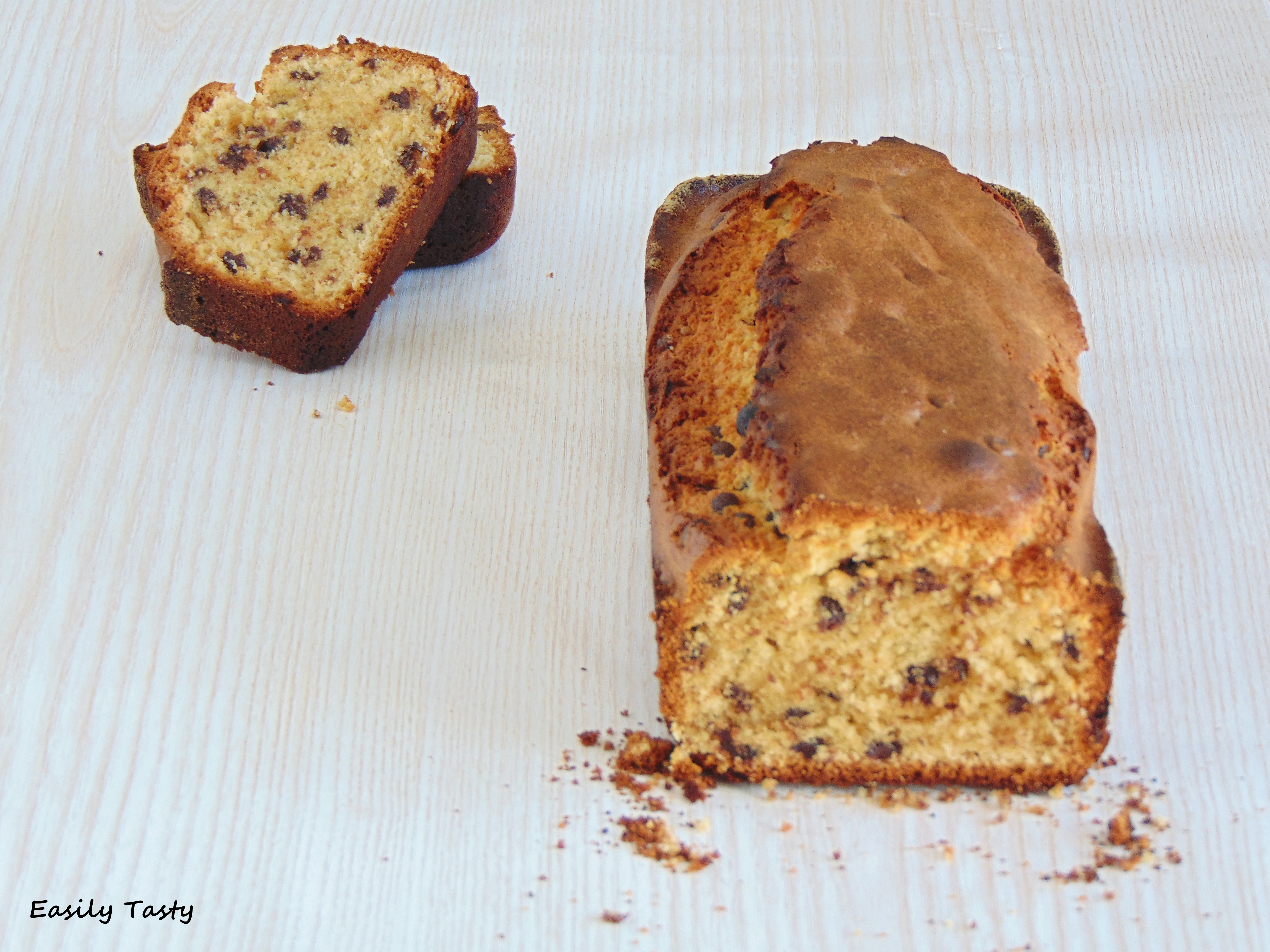 Plumcake al burro d’arachidi con gocce di cioccolato