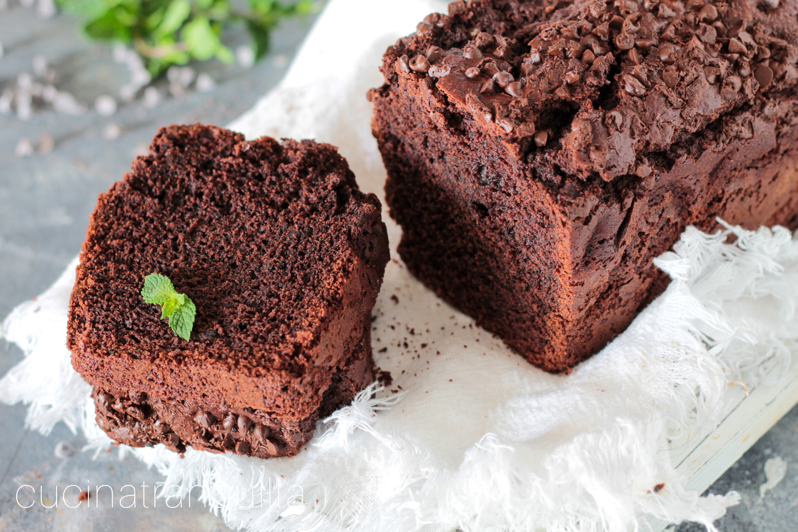Plumcake al cacao