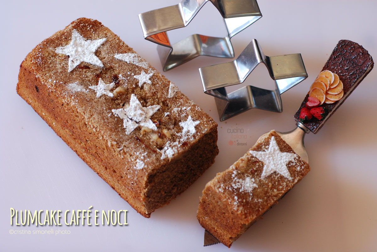 Plumcake al caffé e noci caramellate