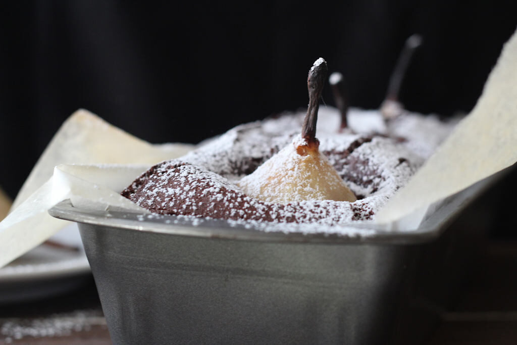 Plumcake al cioccolato con le pere