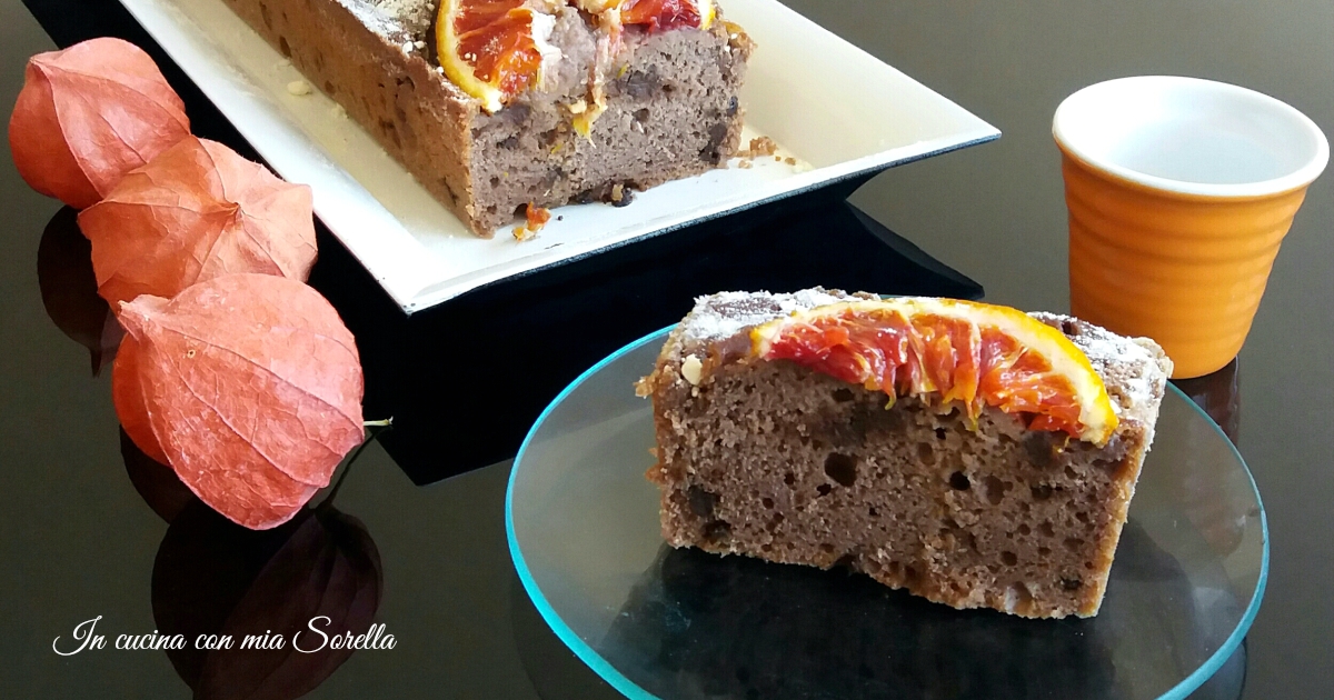 Plumcake al cioccolato e arancia