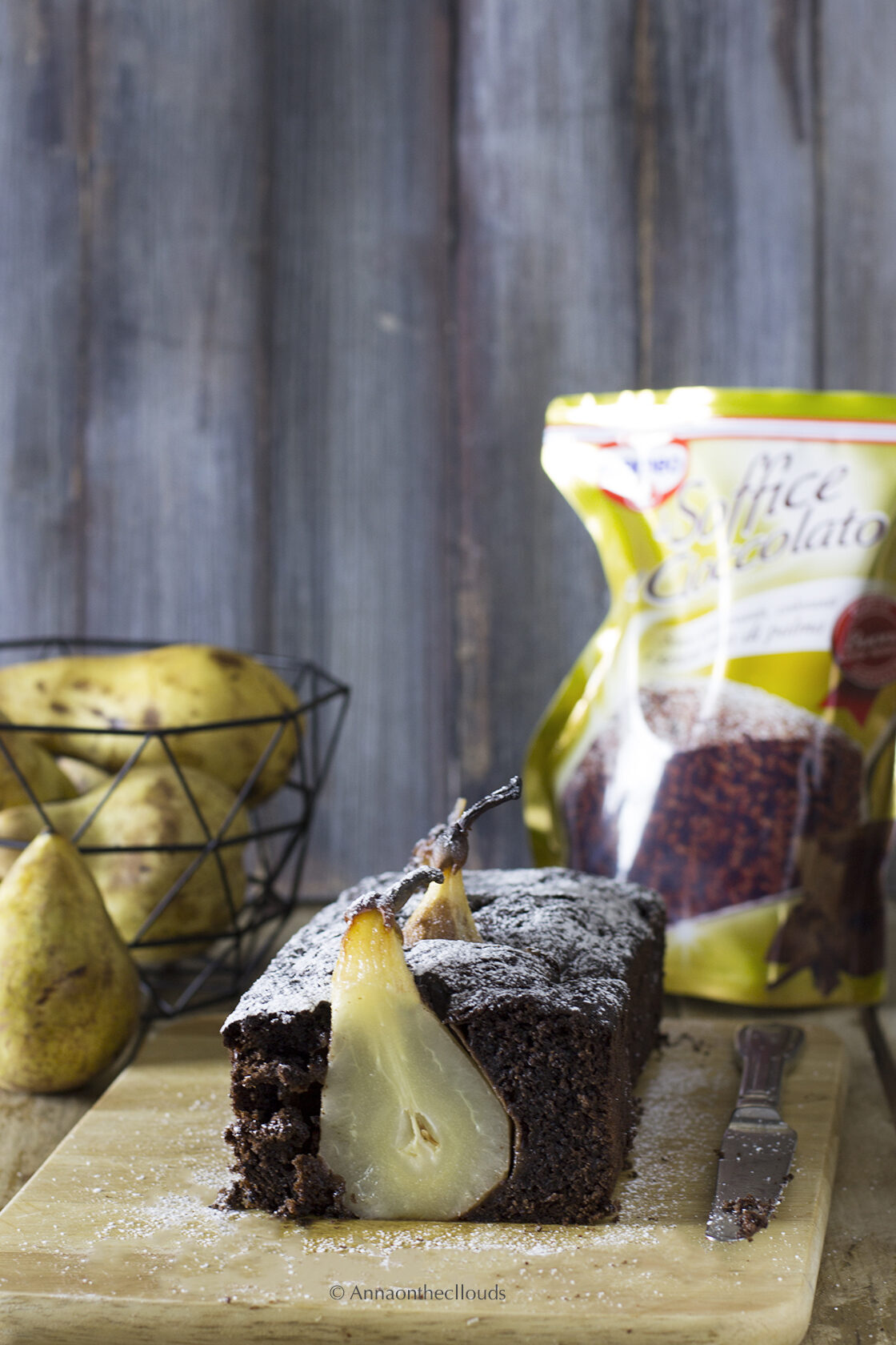 Plumcake al cioccolato e pere