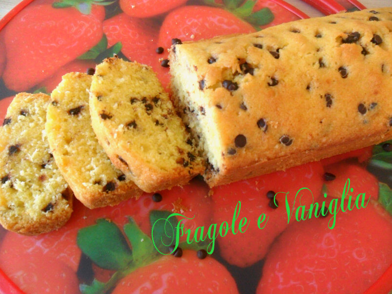 Plumcake al cocco e gocce di cioccolato
