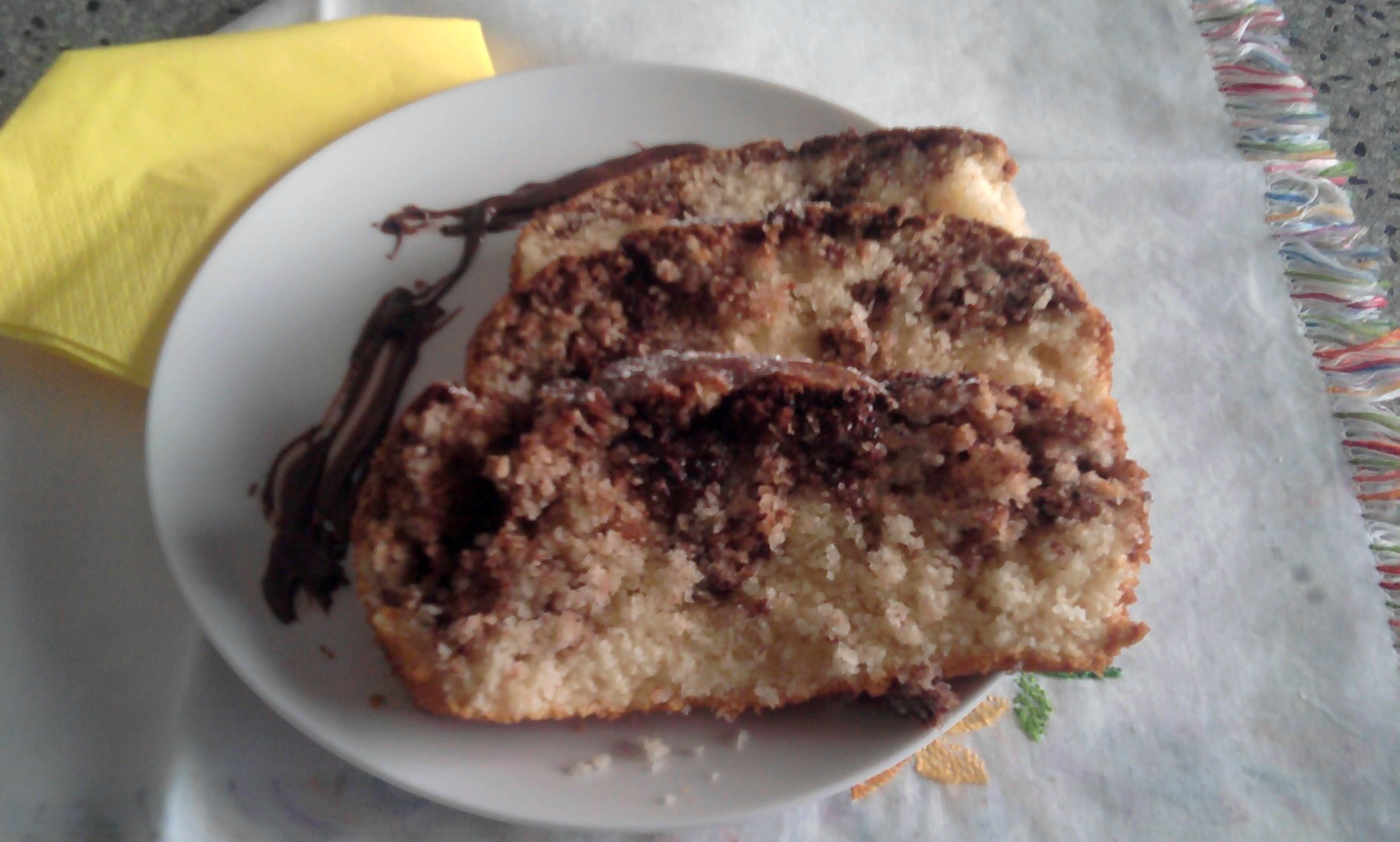 Plumcake al cocco e nutella