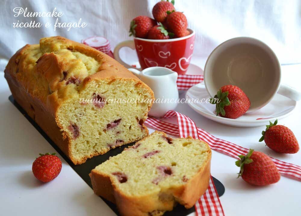 Plumcake al farro ricotta e fragole