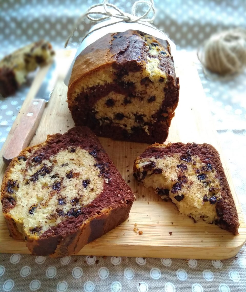 plumcake al latte cacao e vaniglia
