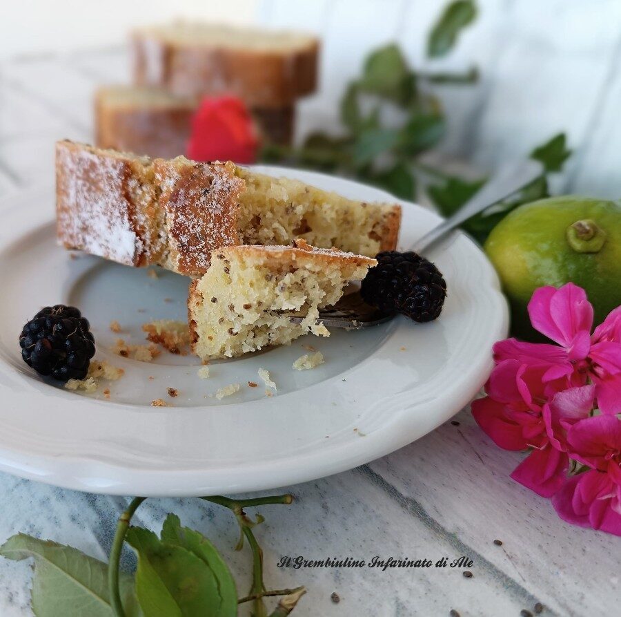 Plumcake al lime e semi di chia