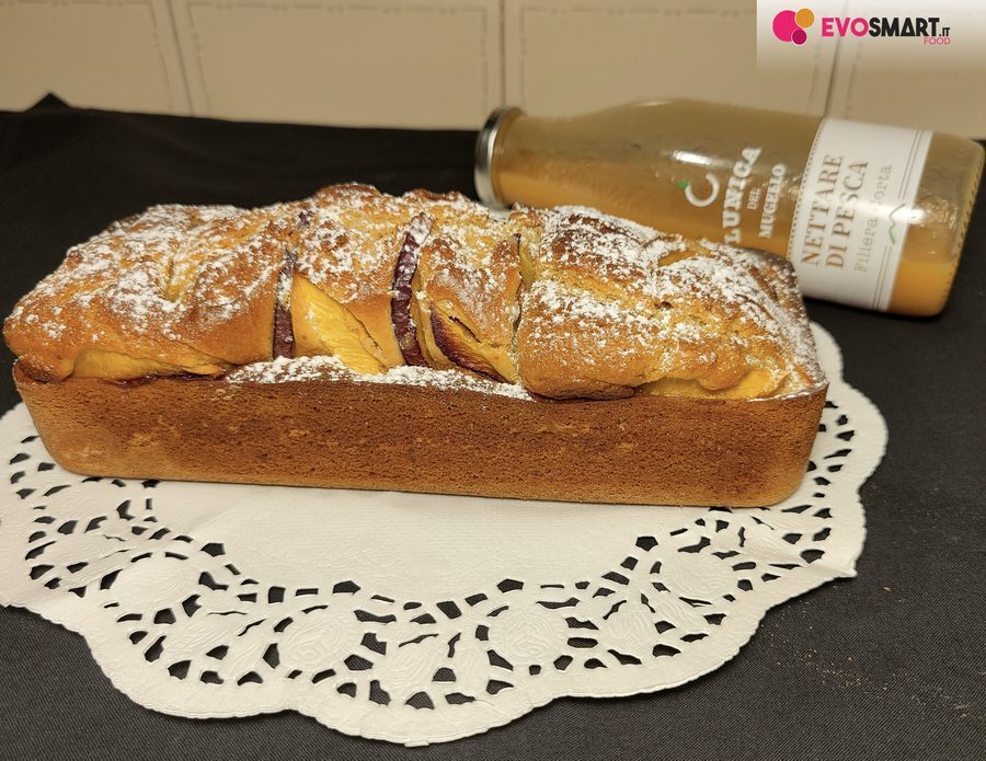 Plumcake al nettare di pesca pronto in pochi minuti