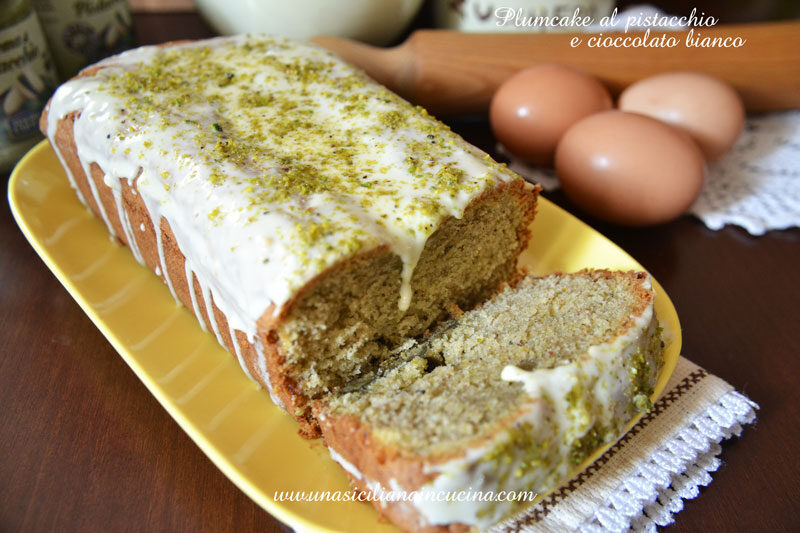 Plumcake al pistacchio e cioccolato bianco