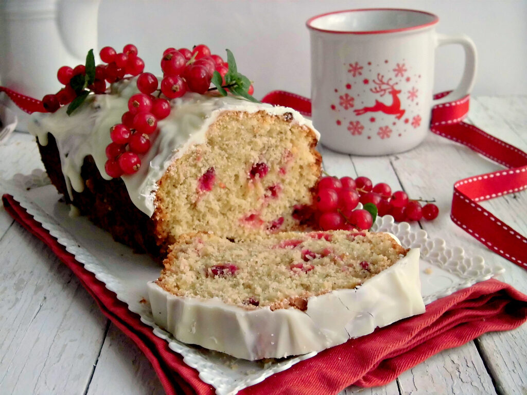 Plumcake al ribes e cioccolato bianco