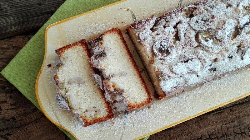Plumcake alla banana con solo albumi