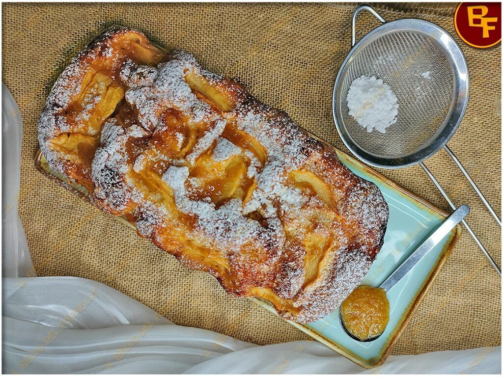 Plumcake alla ricotta con mele e marmellata