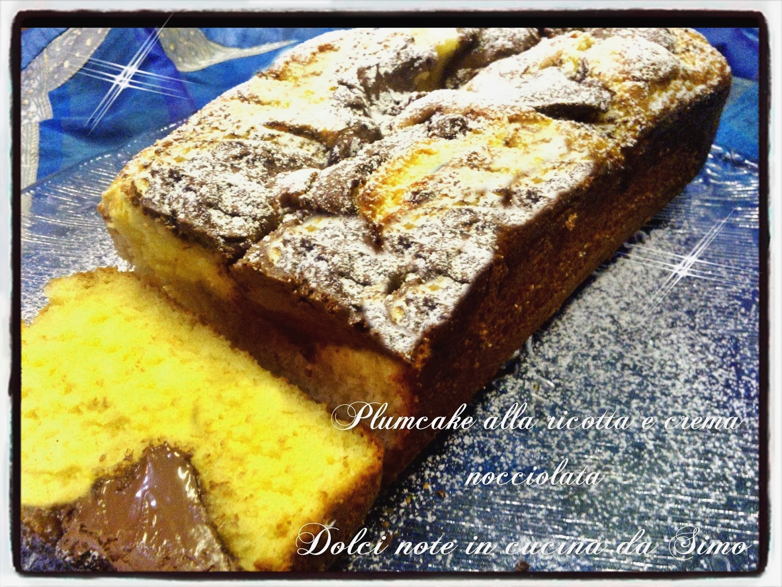 Plumcake alla ricotta e crema nocciolata