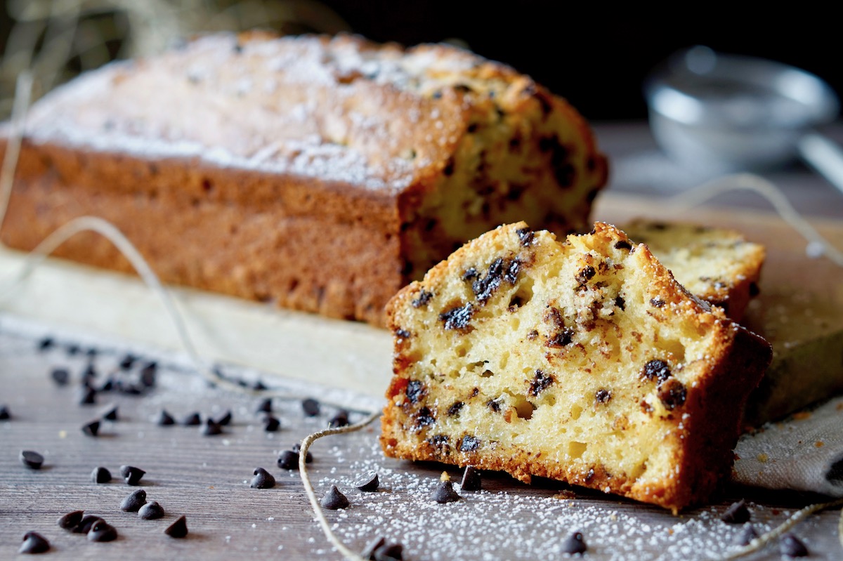 Plumcake alla ricotta e gocce di cioccolato