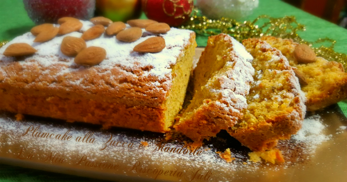 Plumcake alla zucca e mandorle