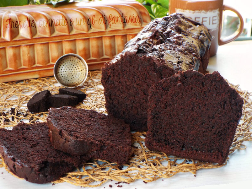 Plumcake all’acqua con cioccolato e fondi di caffe