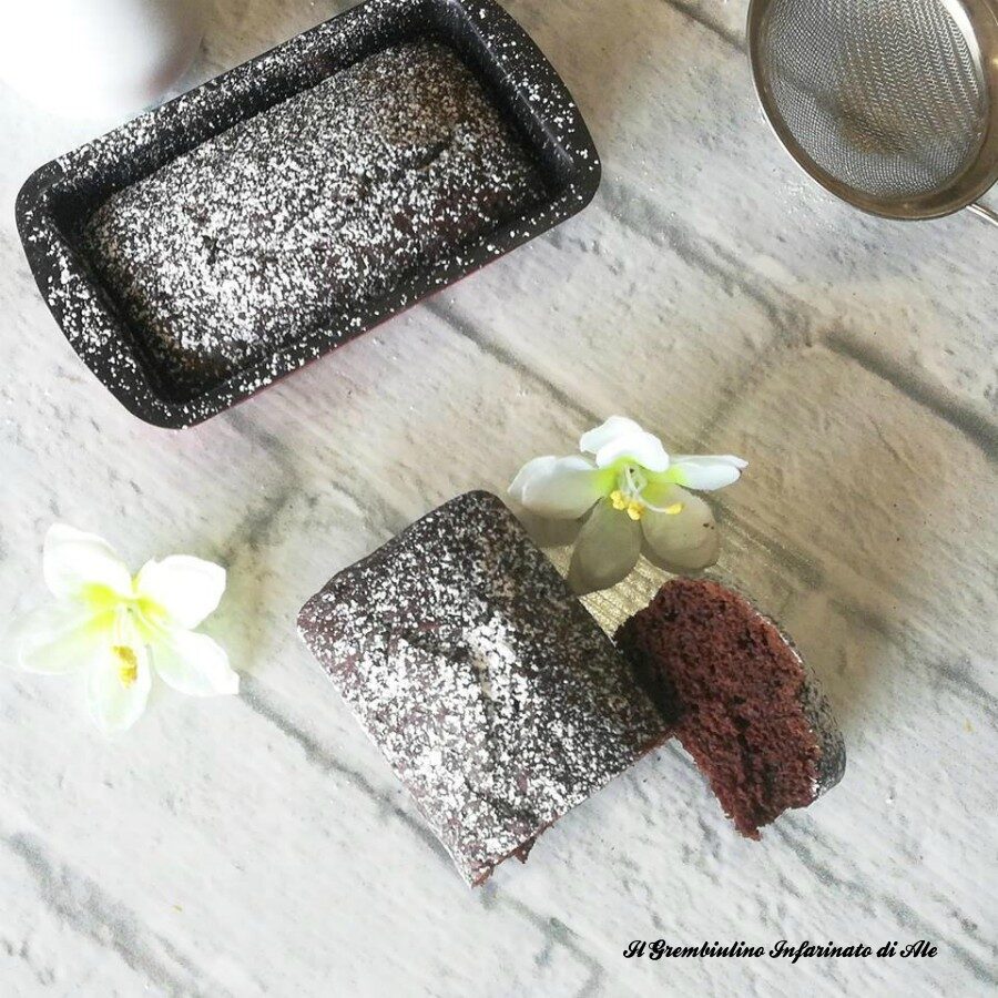 Plumcake all’acqua e cacao