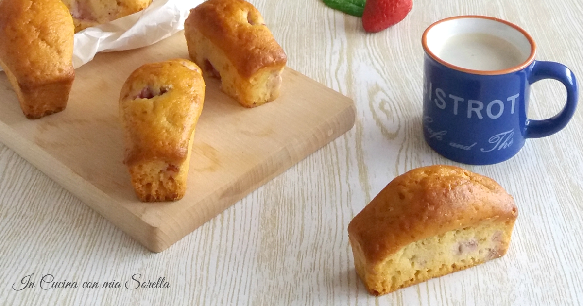 Plumcake alle fragole e yogurt monoporzione – dolce senza burro