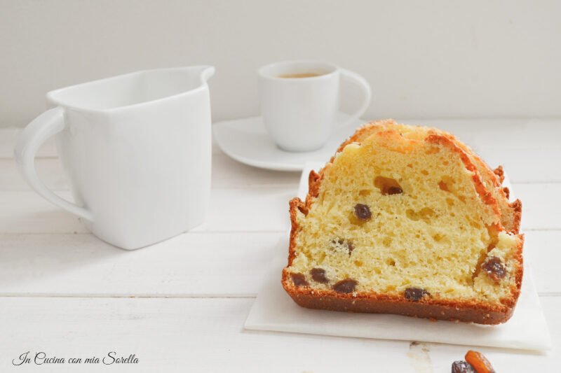 Plumcake all’uvetta senza bilancia