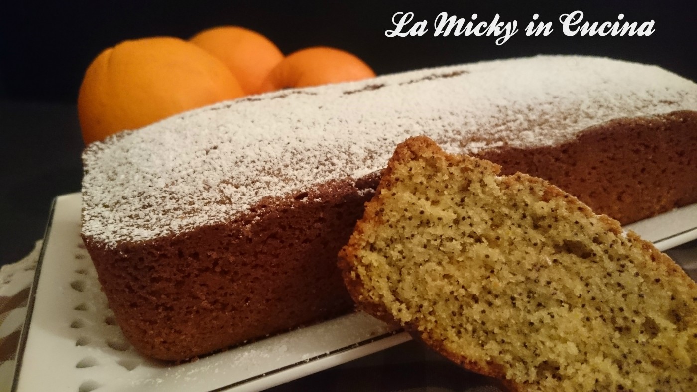 Plumcake arancia e semi di papavero