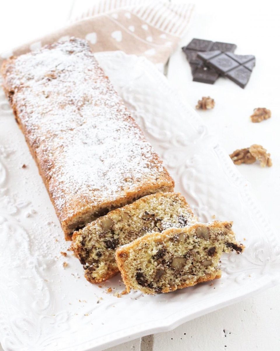 Plumcake cioccolato e noci