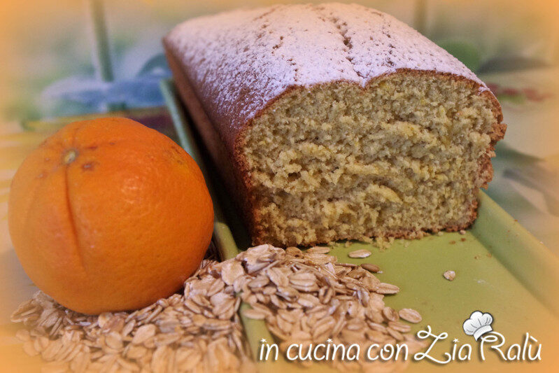 Plumcake con farina di avena e profumo di arancia
