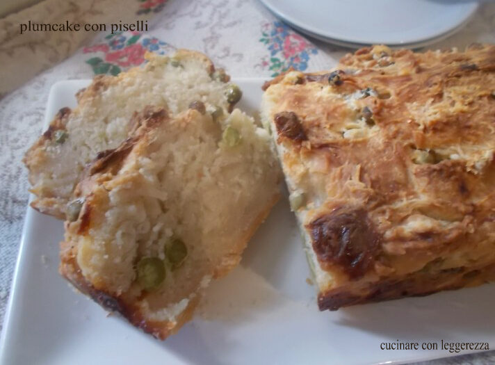 Plumcake con piselli – lievito madre
