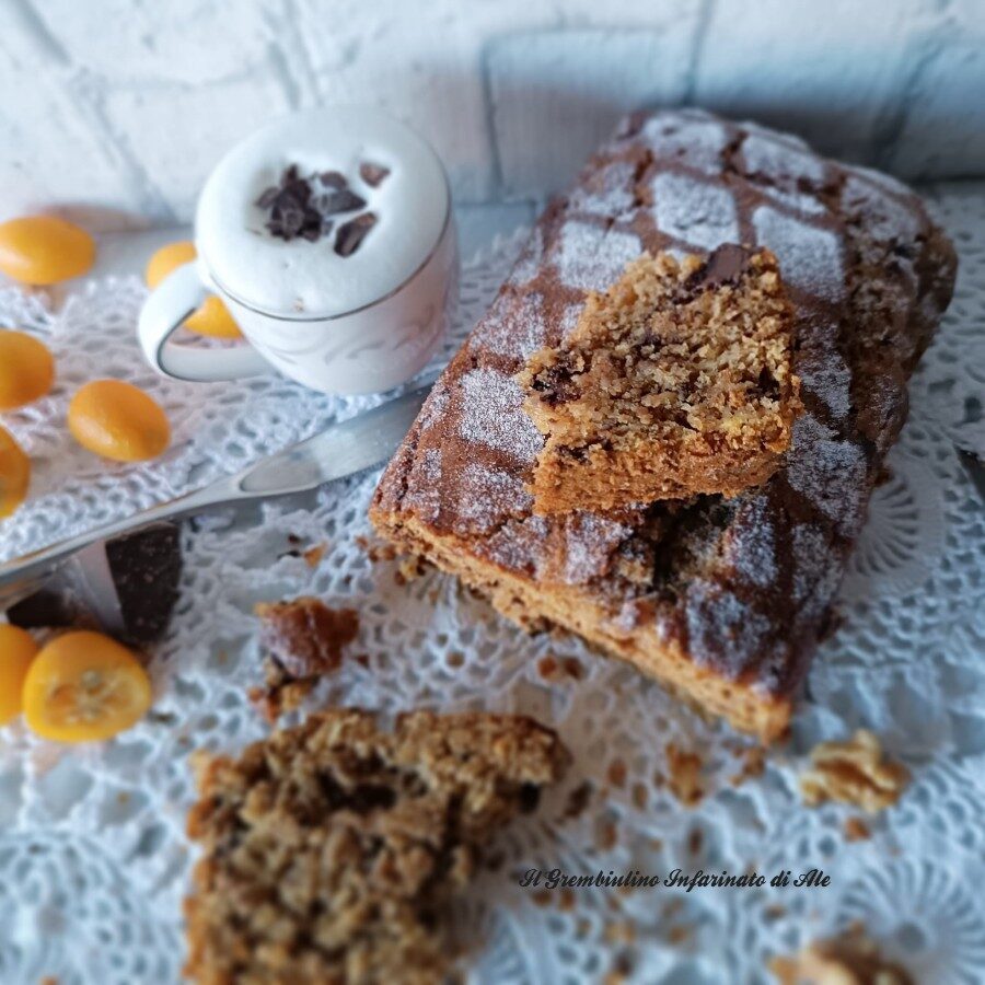 Plumcake con polpa di mandarini e noci