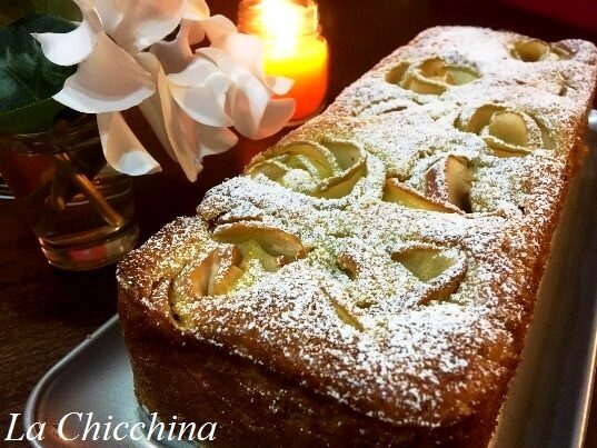 Plumcake con rose di mela