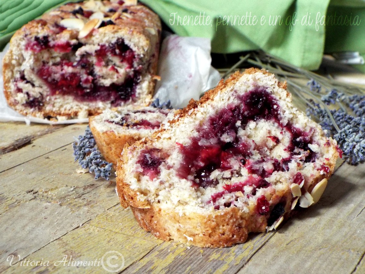 Plumcake di frolla ai frutti rossi