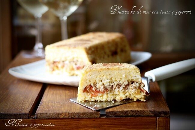Plumcake di riso con tonno e peperoni