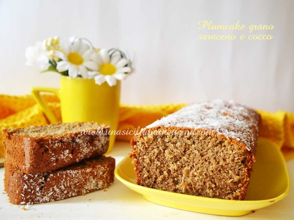 Plumcake grano saraceno e cocco