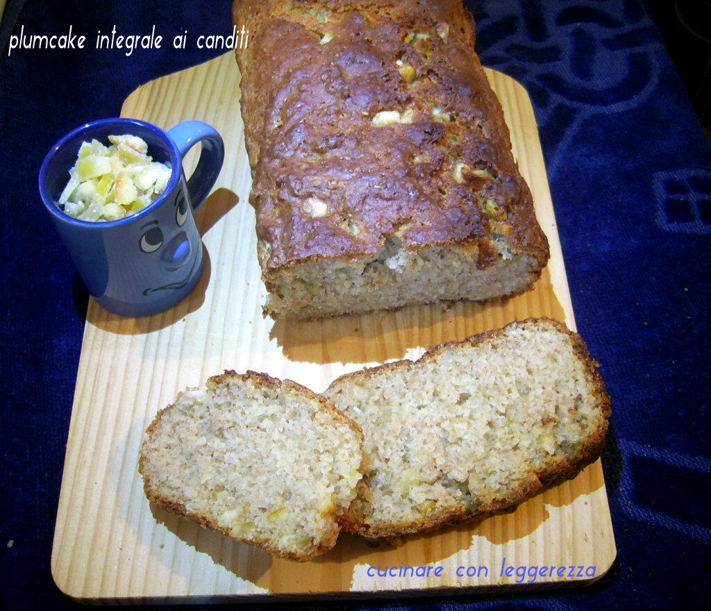 Plumcake integrale ai canditi