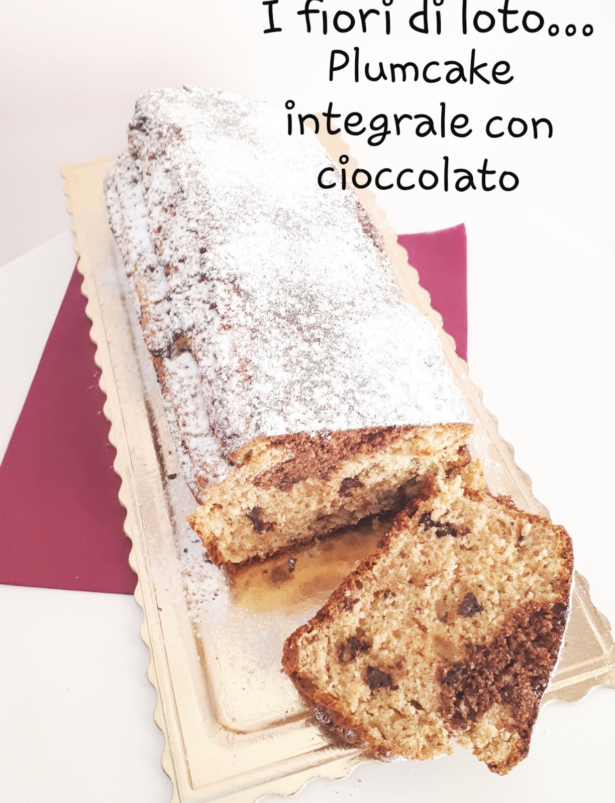 Plumcake integrale con cioccolato (senza burro)