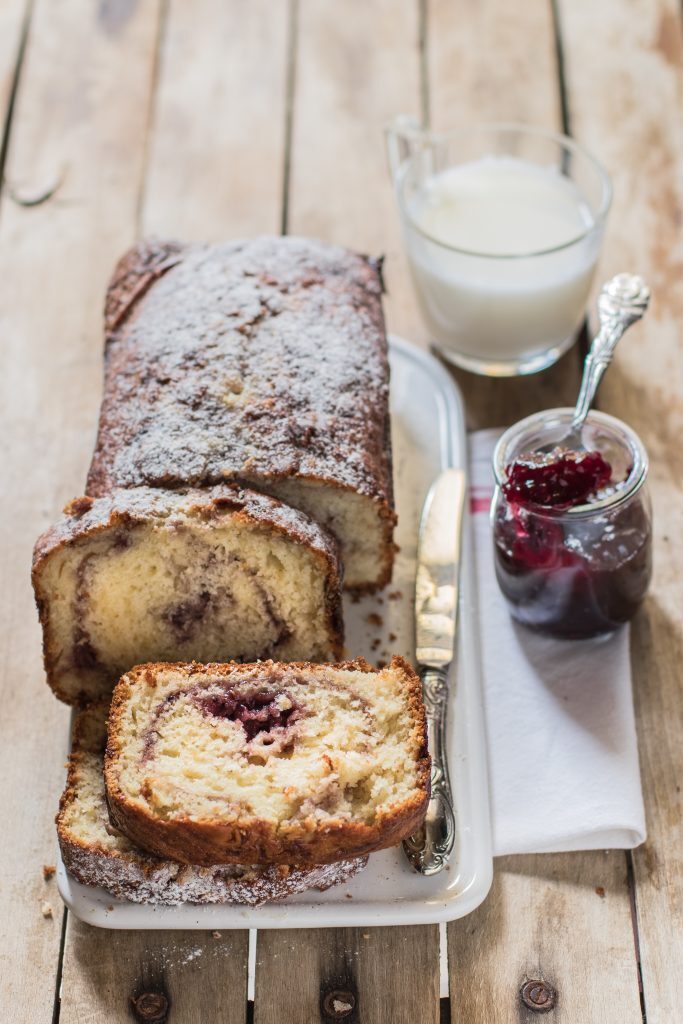Plumcake marmorizzato ricetta con marmellata