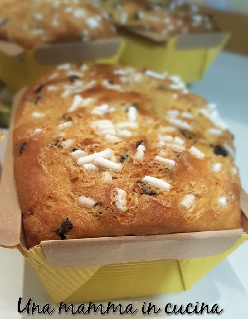 Plumcake mini con gocce di cioccolato